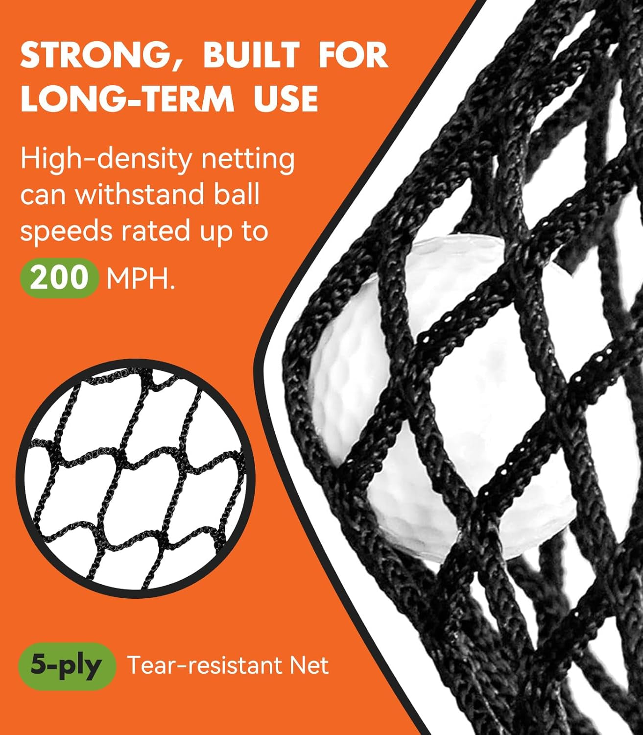 Golf Net: 10X7Ft Heavy Duty Golf Practice Hitting Net for Backyard Indoor Outdoor Training, with Dual-Turf Mat, Ideal Training Aid for Golfers Backyard Driving Chipping Swing